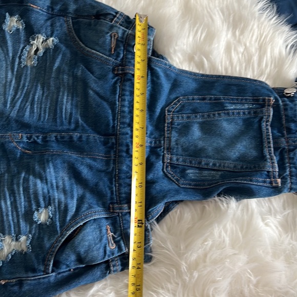 Blue Jean Denim Overalls Short - Picture 6 of 6